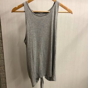 grey athletic tank top